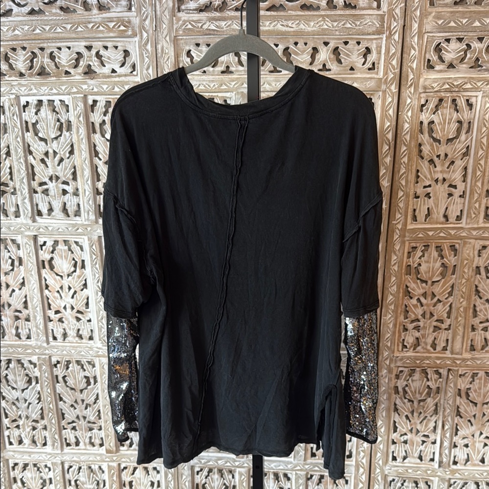 Free People Nellie Sequin Twofer Top - Picture 3 of 3